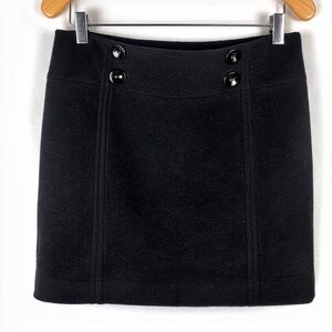 Vintage Y2k Dolce Vita medium black mine shirt wool lined skirt